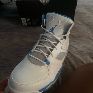 Baby blue and white Jordan’s best offer they are yours